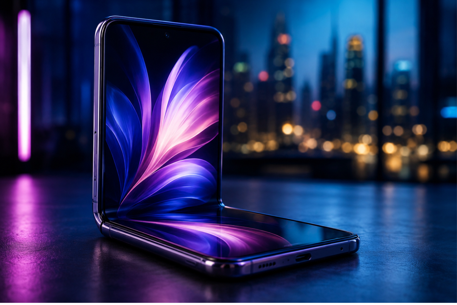 Foldable Phones futuristic design with flexible display and premium smartphone experience