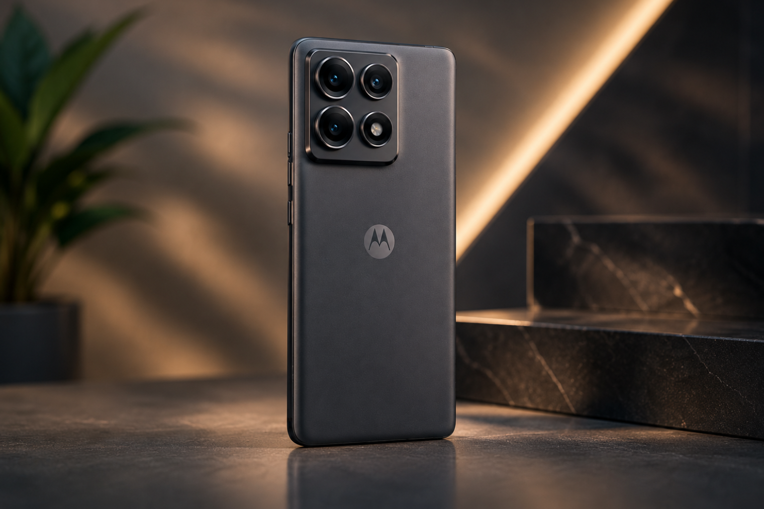 Motorola Edge 70 Pro smartphone premium design ke saath, 144Hz AMOLED display, Sony camera aur 6500mAh battery featuring flagship-style look
