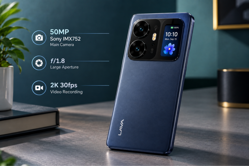 Lava Virat Curve 5G का 50MP Sony IMX752 कैमरा और Mini Display