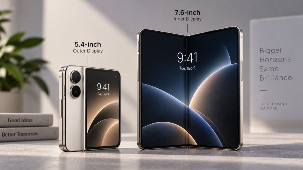 iPhone Duo 7.6-inch inner display and 5.4-inch outer display