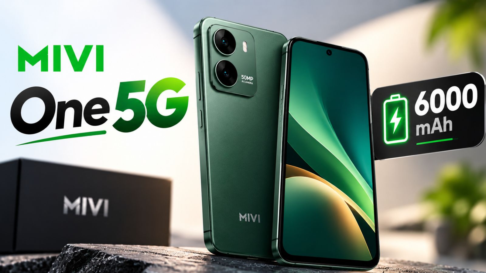 Mivi One 5G 6000mAh बैटरी वाला नया 5G फोन